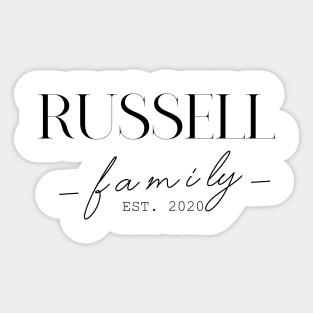 Russell Family EST. 2020, Surname, Russell Sticker